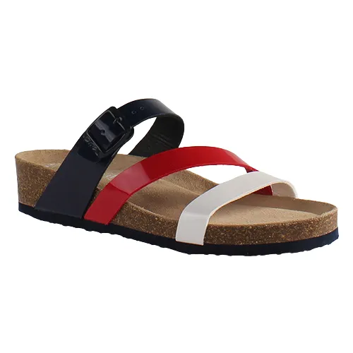 Ara Ladies Mules - 17212-02 - White/Red/Navy