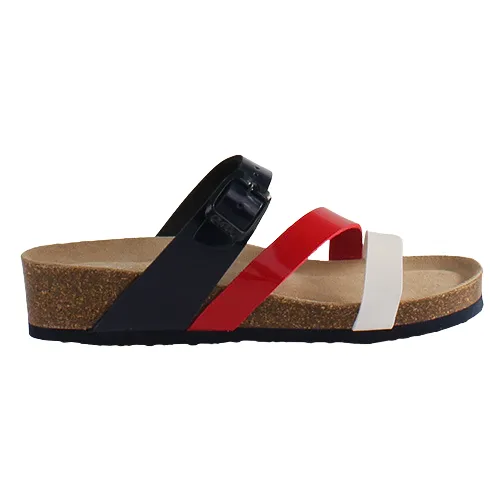 Ara Ladies Mules - 17212-02 - White/Red/Navy
