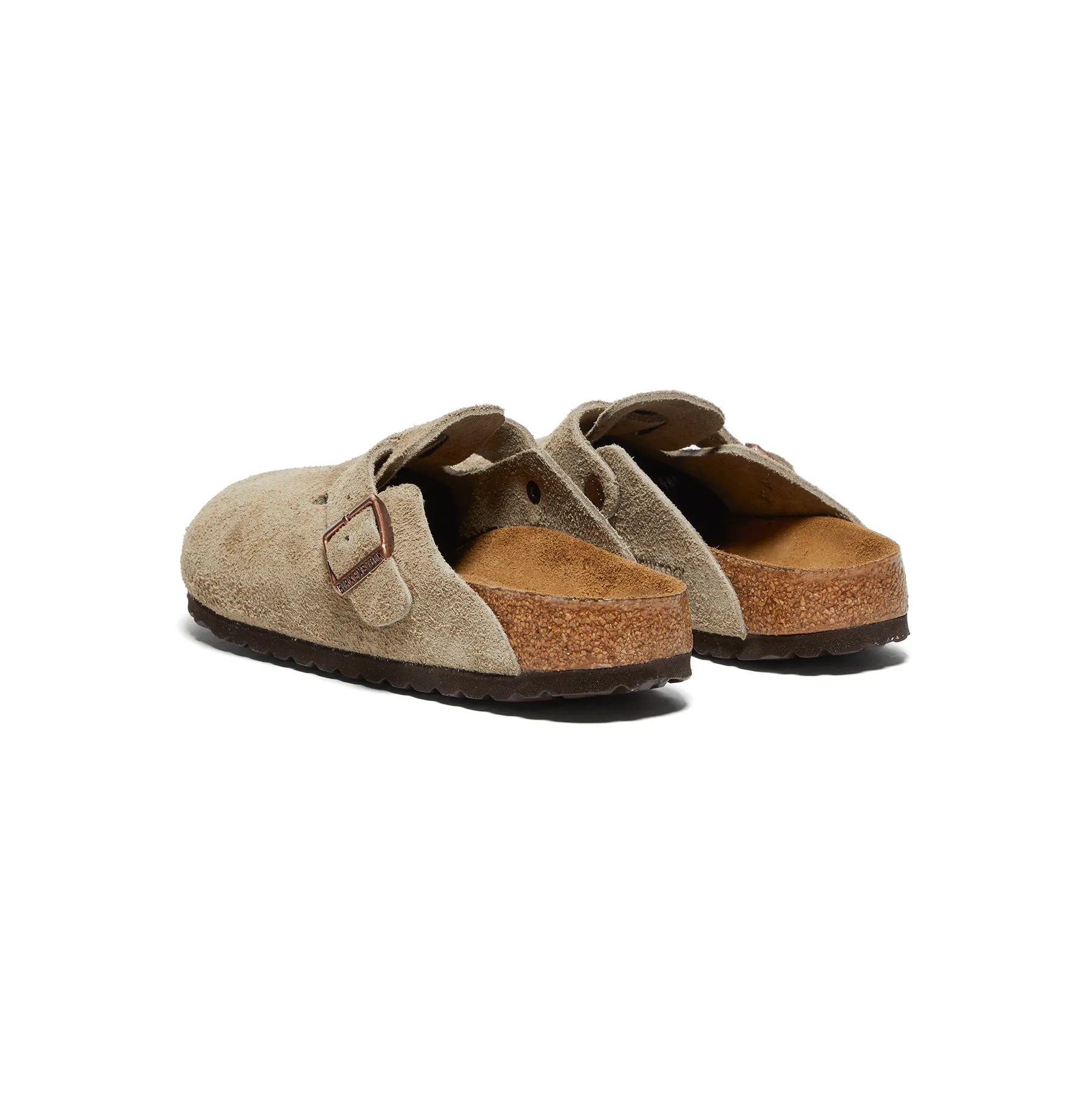 Birkenstock Boston Soft Footbed (Taupe Suede)