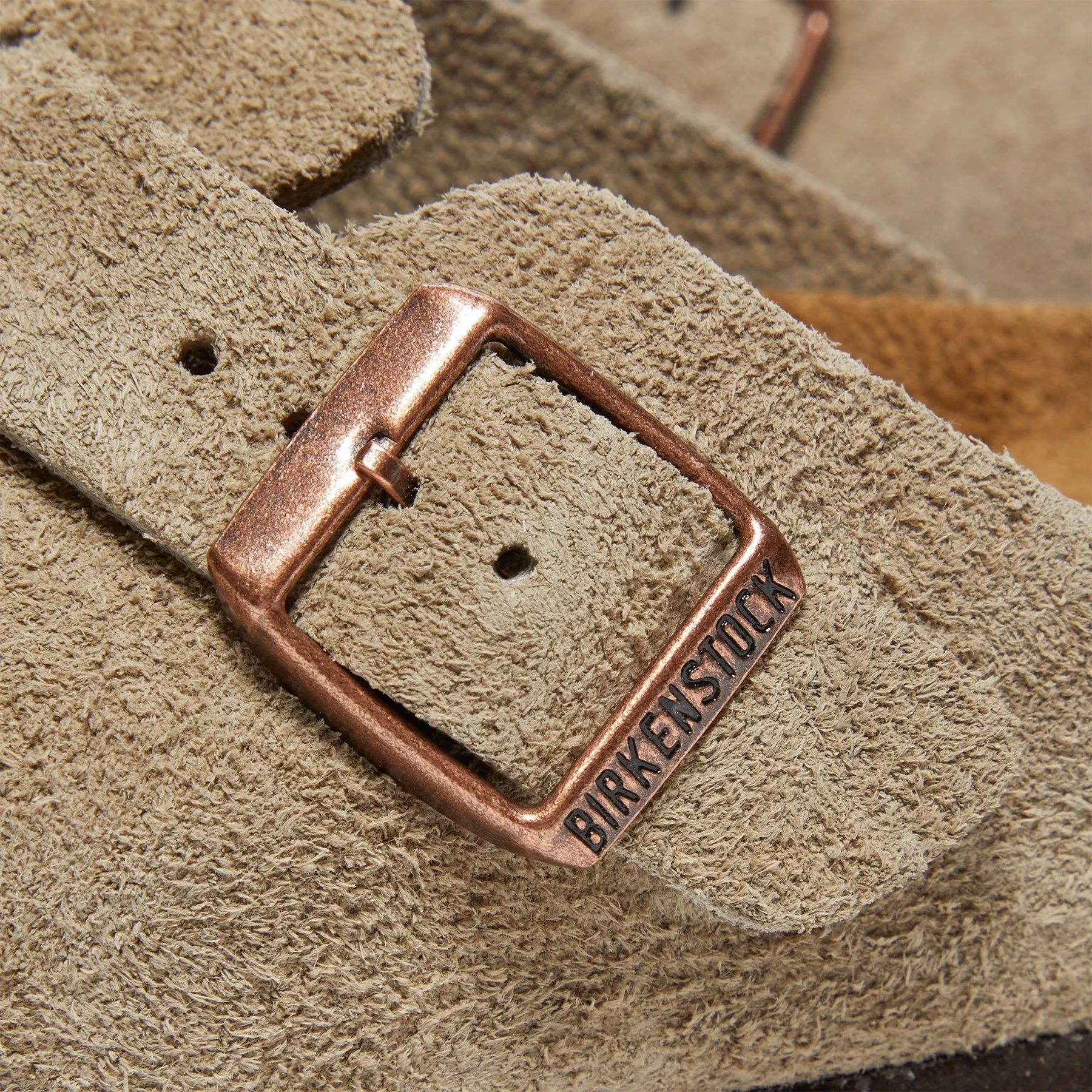 Birkenstock Boston Soft Footbed (Taupe Suede)