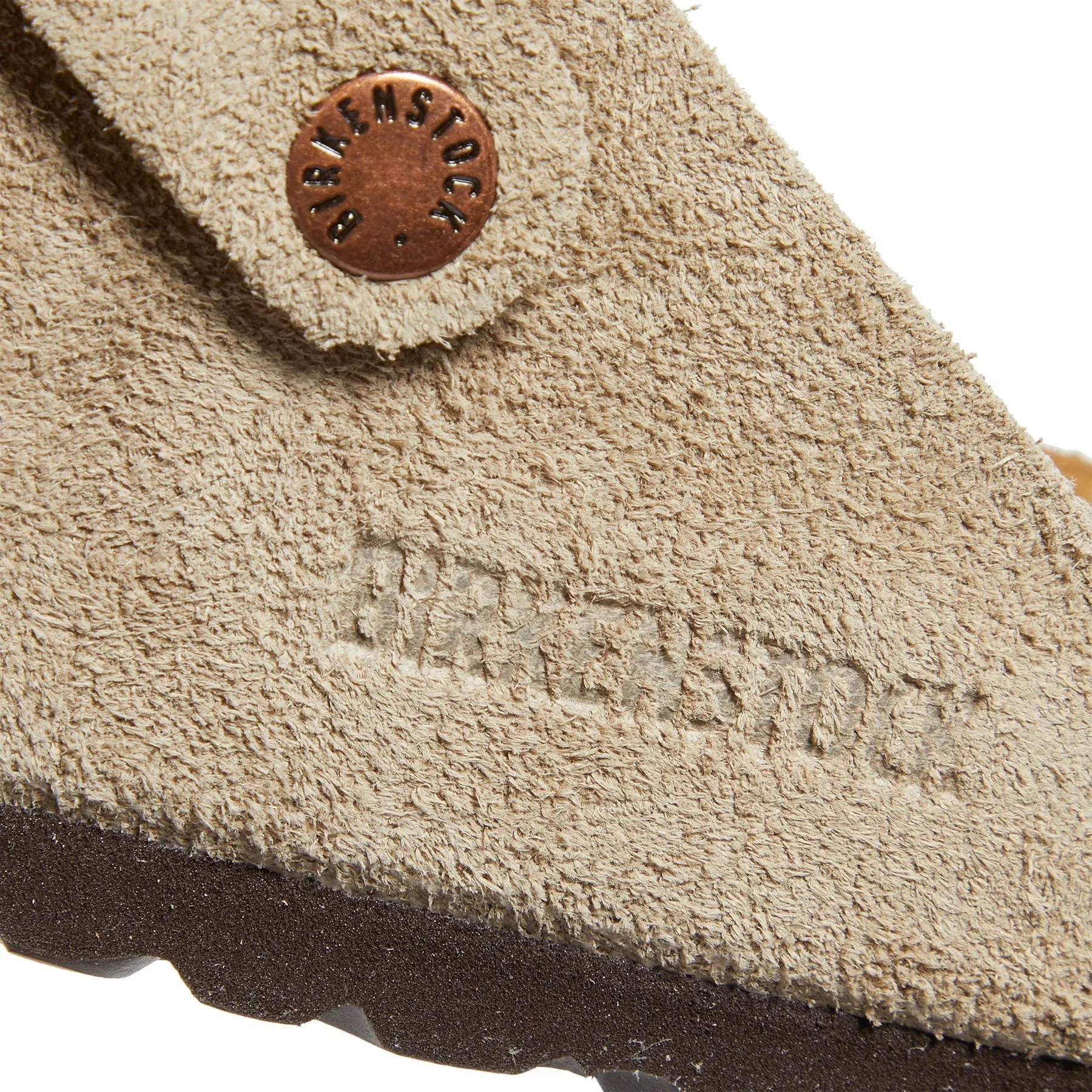 Birkenstock Boston Soft Footbed (Taupe Suede)