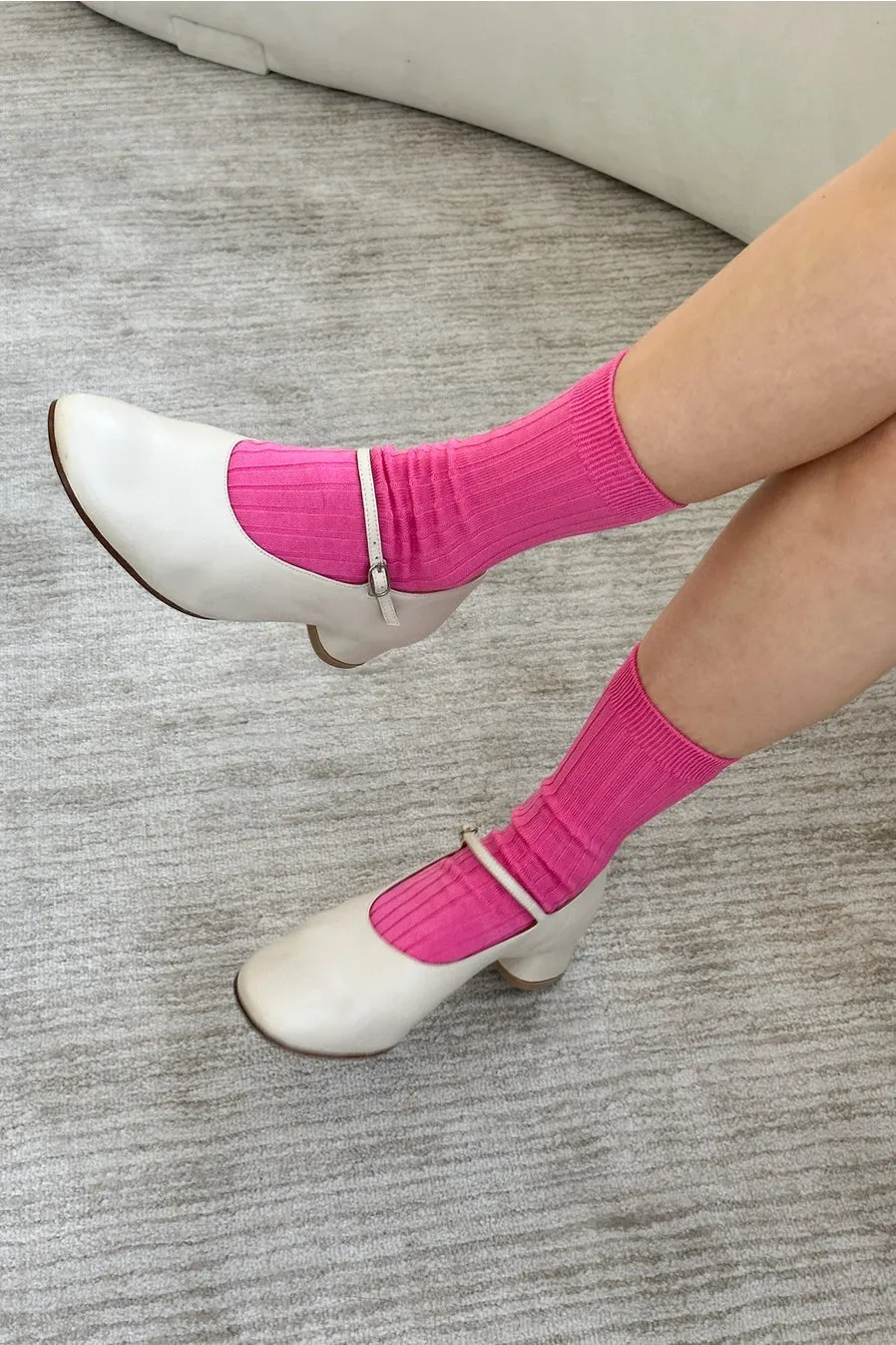 Bright Pink Her Socks