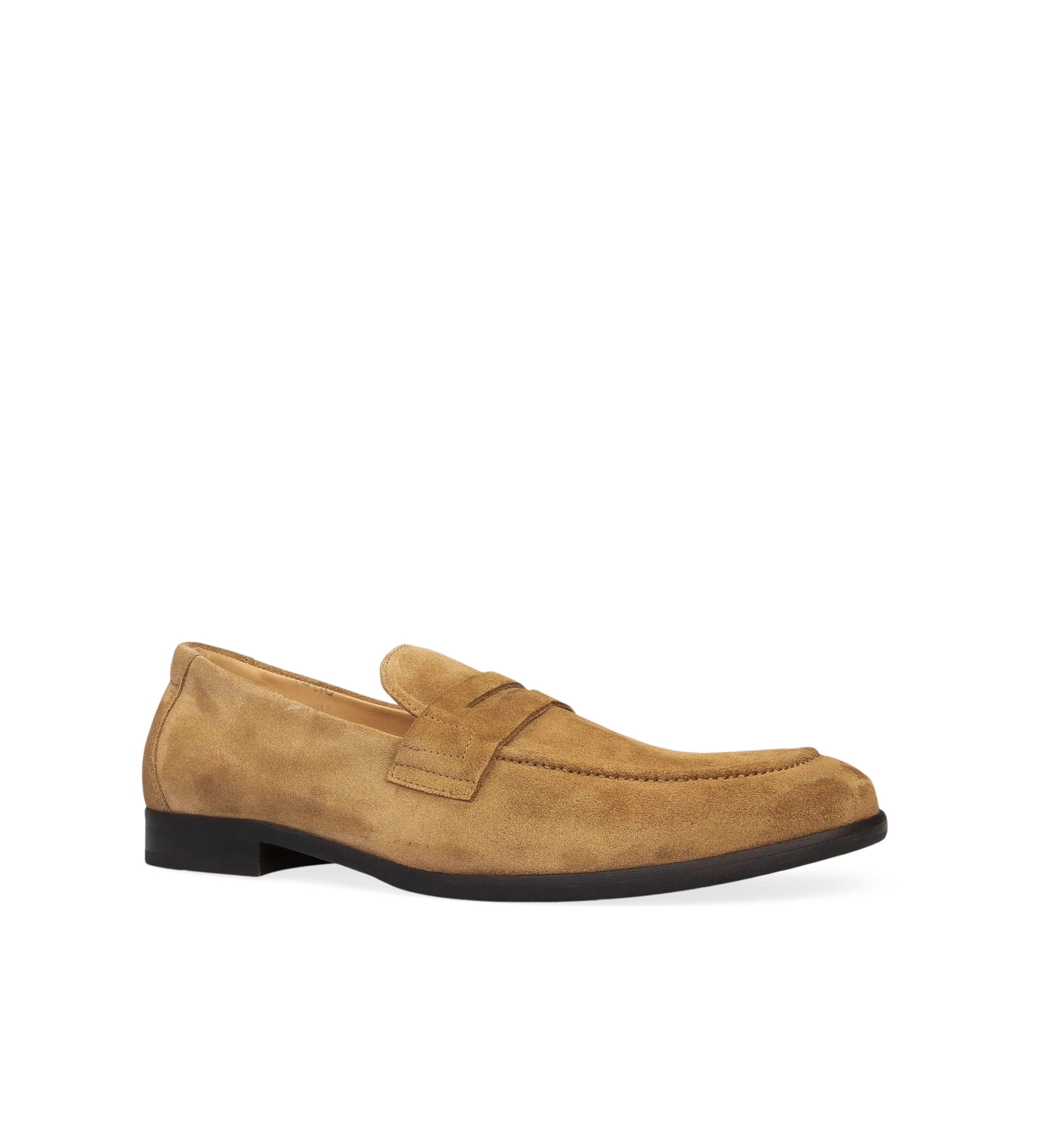 Electrum Sand Suede Loafers