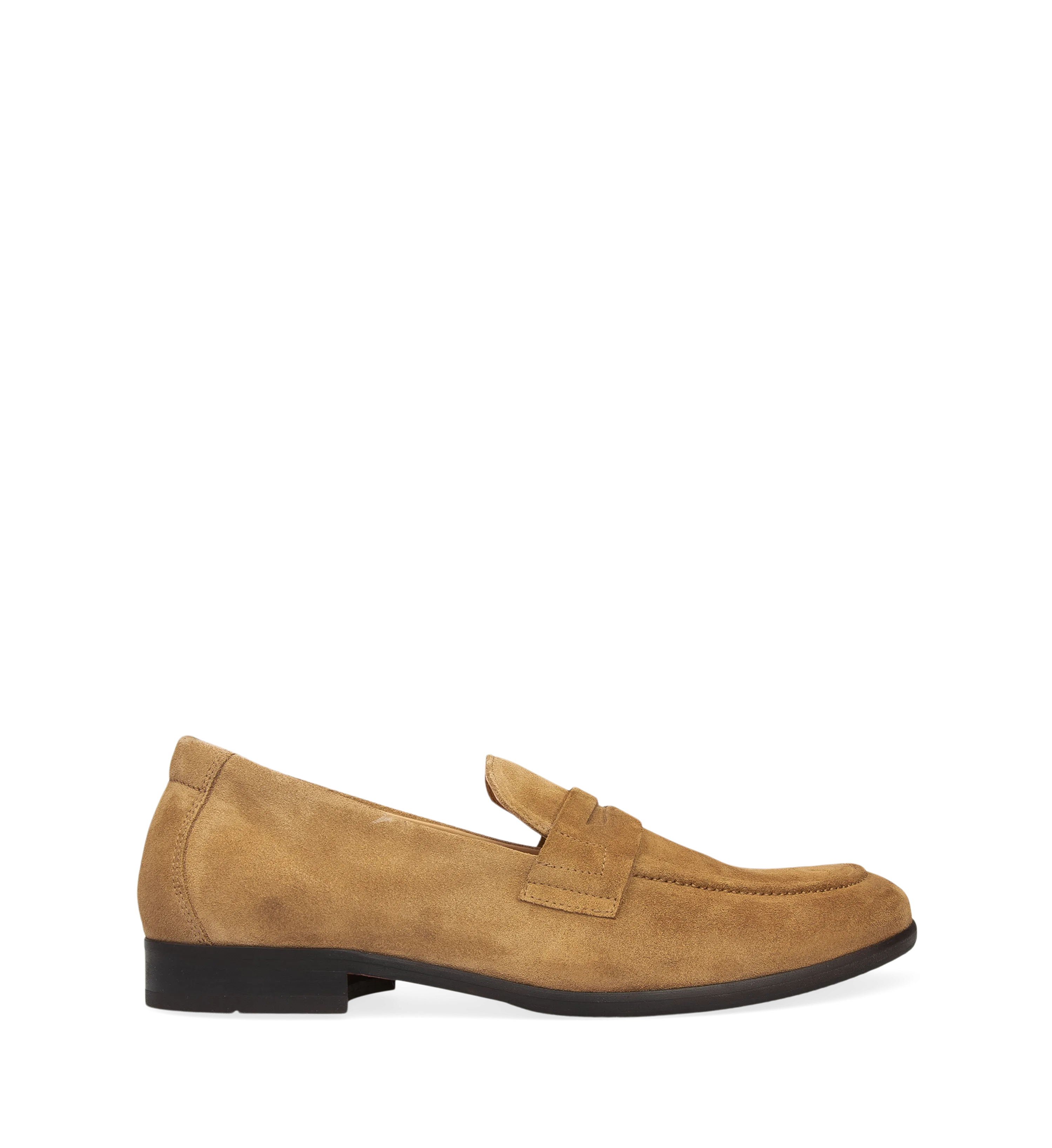 Electrum Sand Suede Loafers