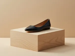 ELENA • Custom Fitted Bespoke Ballet Flats • BLACK