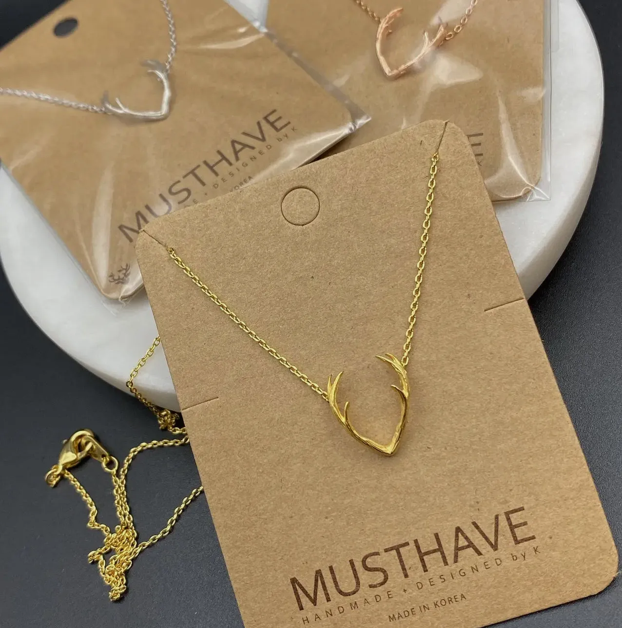 Gold Plated Necklace | Antler