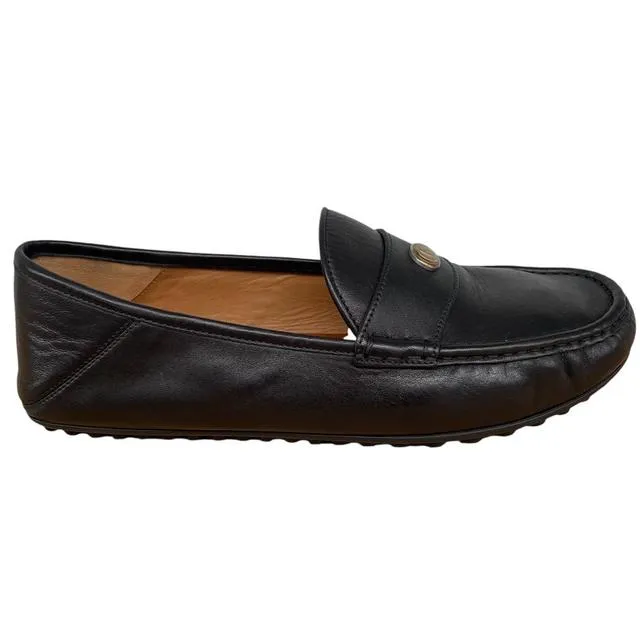 Gucci Interlocking G Leather Moccasins Loafers UK 8
