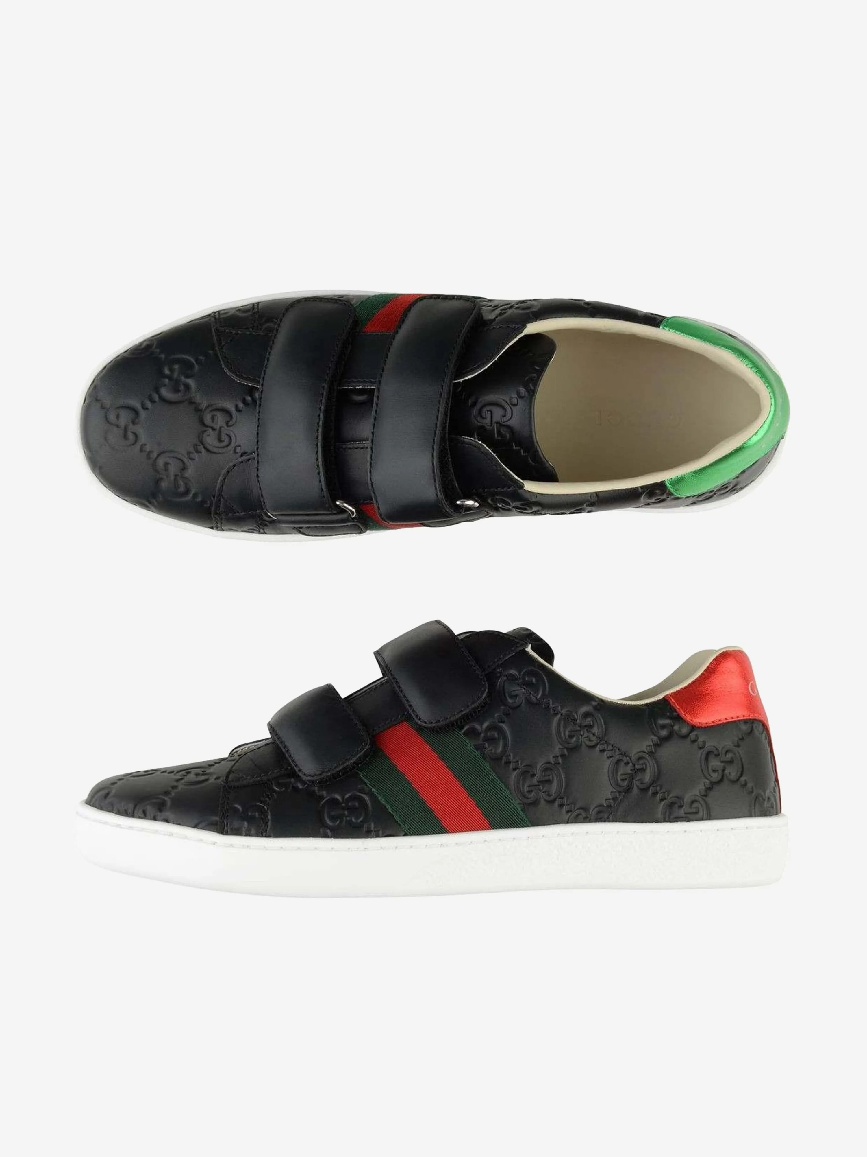 Gucci Leather GG Logo Trainers