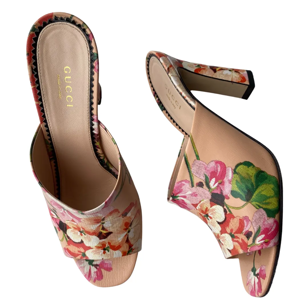 Gucci Shanghai Soft Bloom Mules