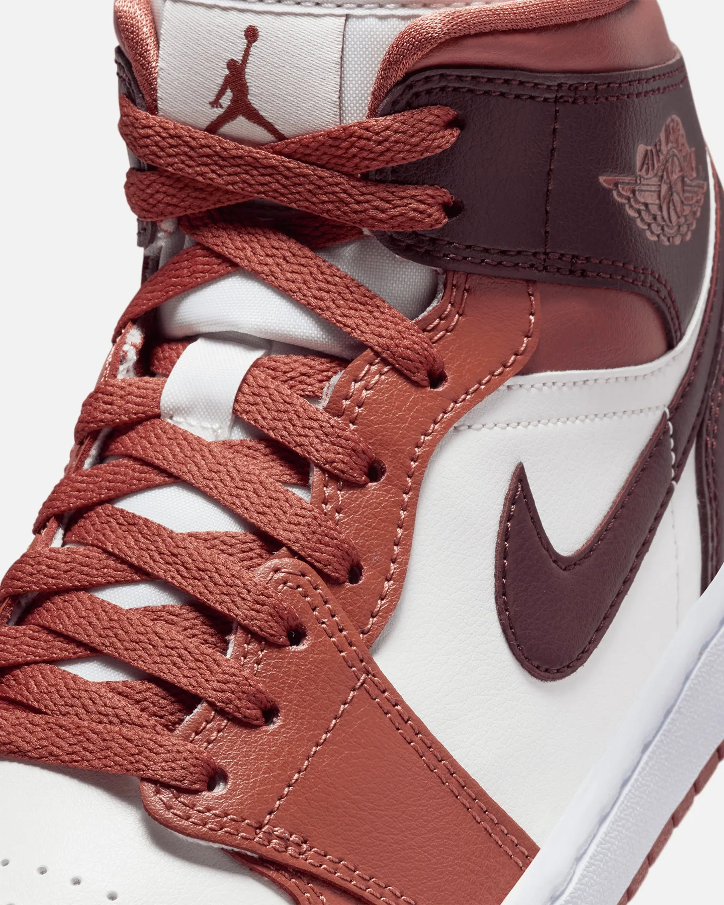 Jordan Women's Air Jordan 1 Mid Dusty Peach/Sail/White/Night Maroon
