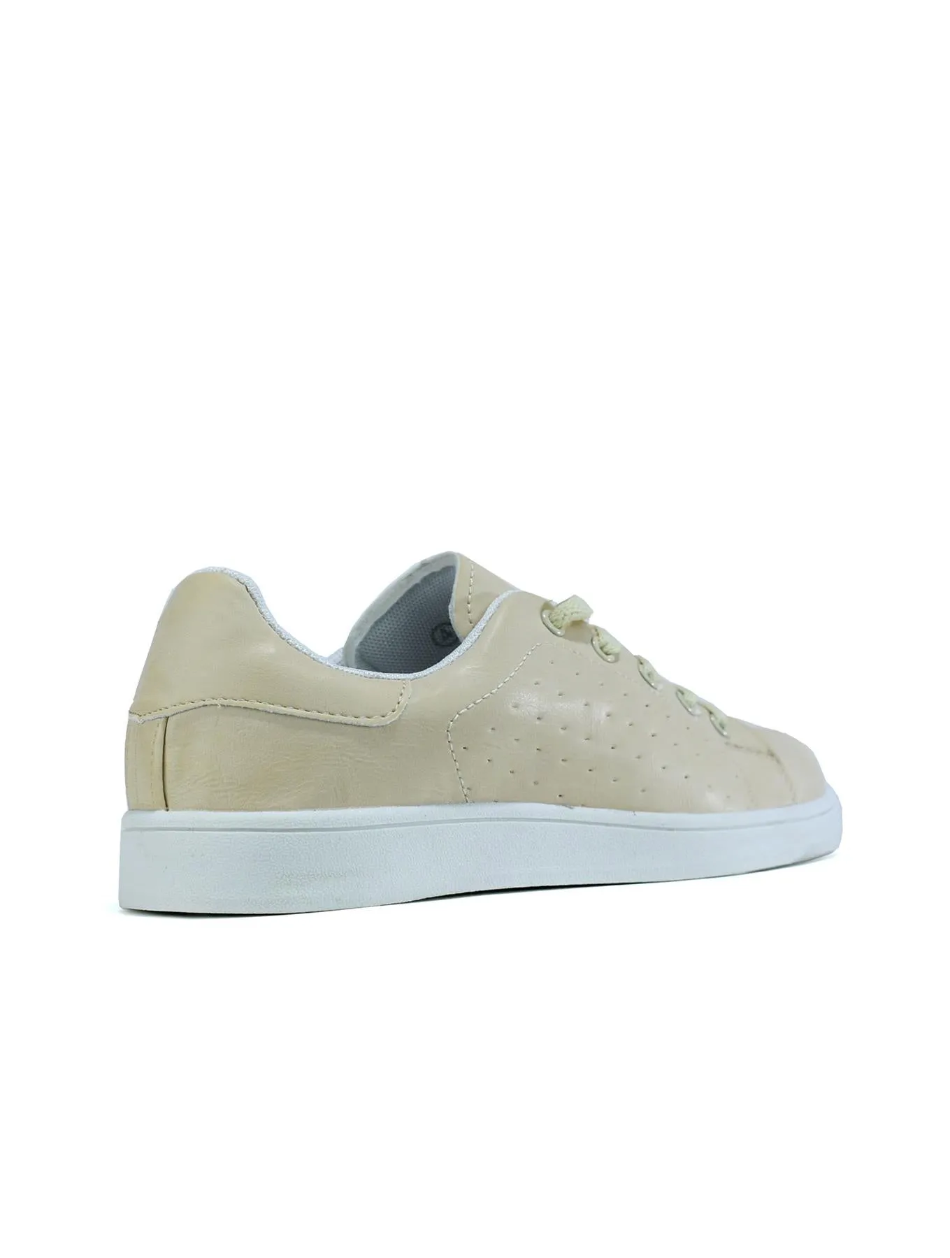 Lace Up Fashion Slip on Shoes Butter Milk