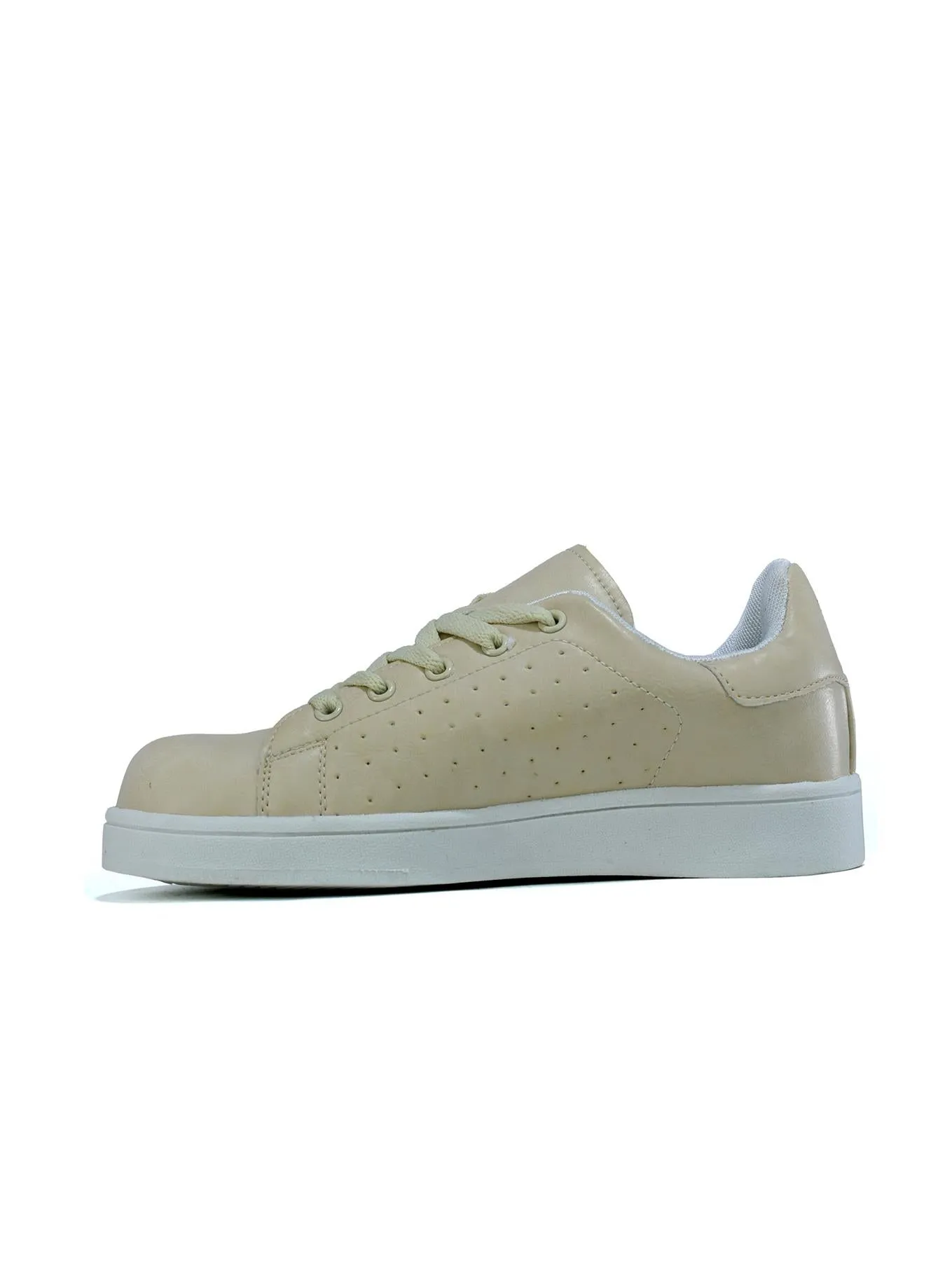 Lace Up Fashion Slip on Shoes Butter Milk
