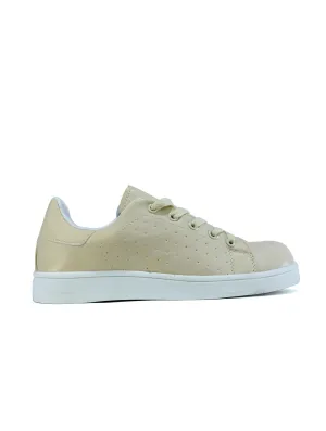 Lace Up Fashion Slip on Shoes Butter Milk