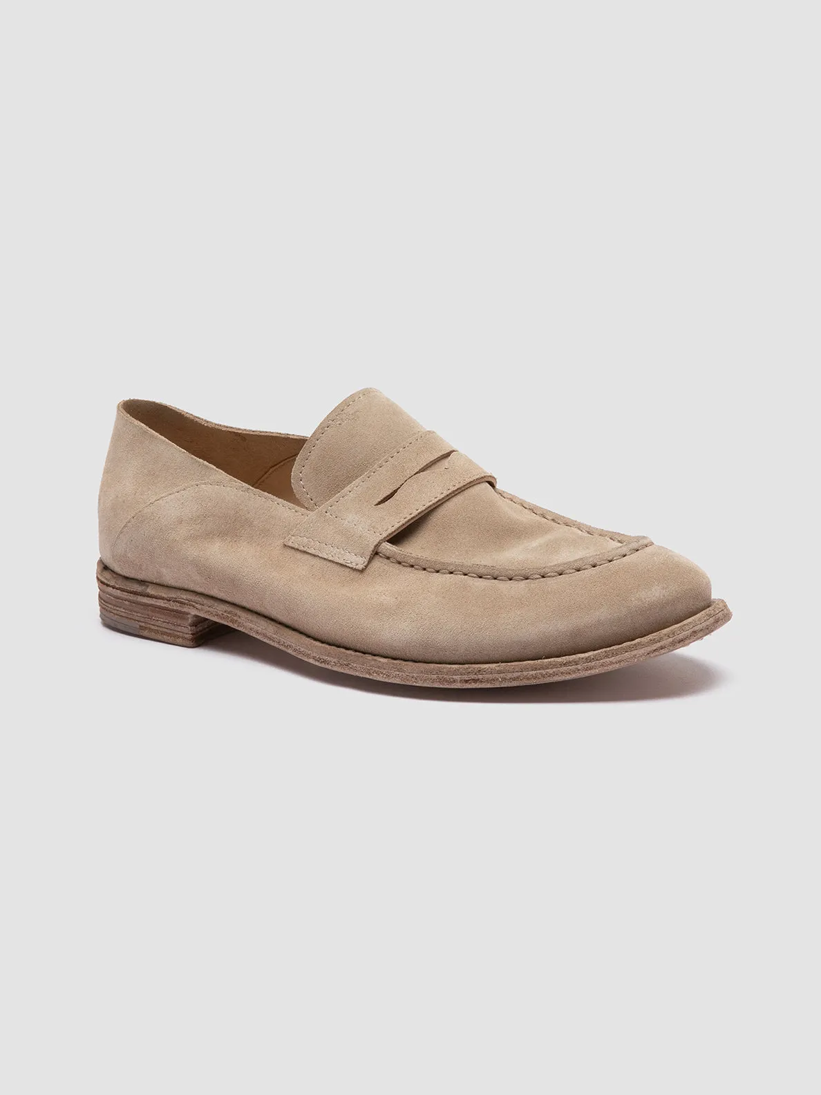 LEXIKON 516 - Beige Suede Loafers