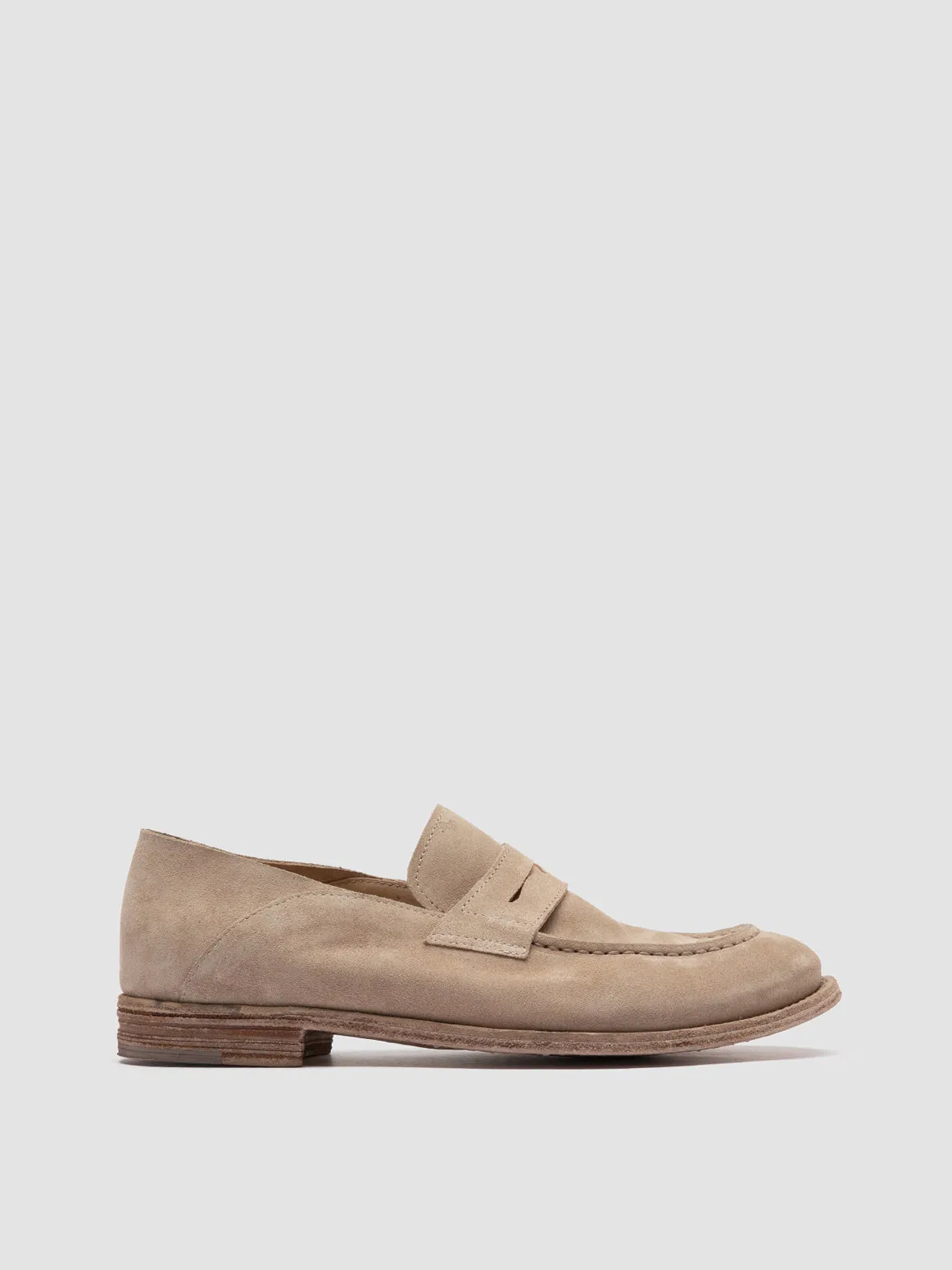 LEXIKON 516 - Beige Suede Loafers