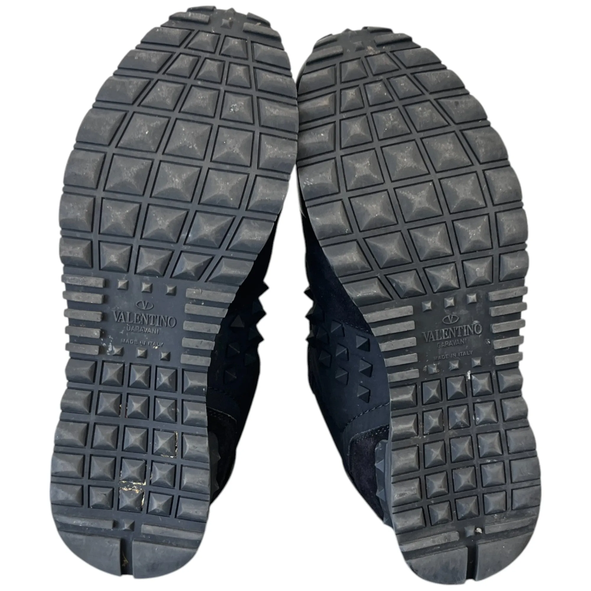 Men's Rockstud Low Trainers Black Size EU 40 / UK 6