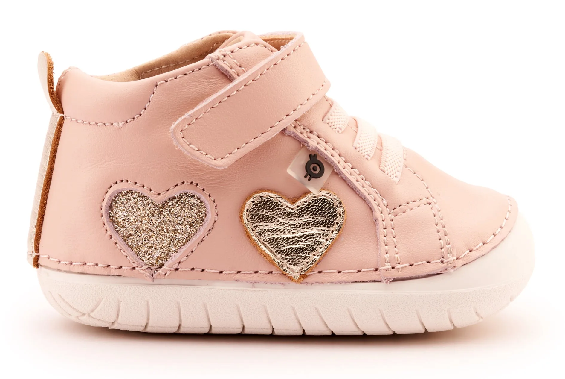 Old Soles Girl's 4097 Harper Pave Casual Shoes - Powder Pink / Gold / Glam Gold