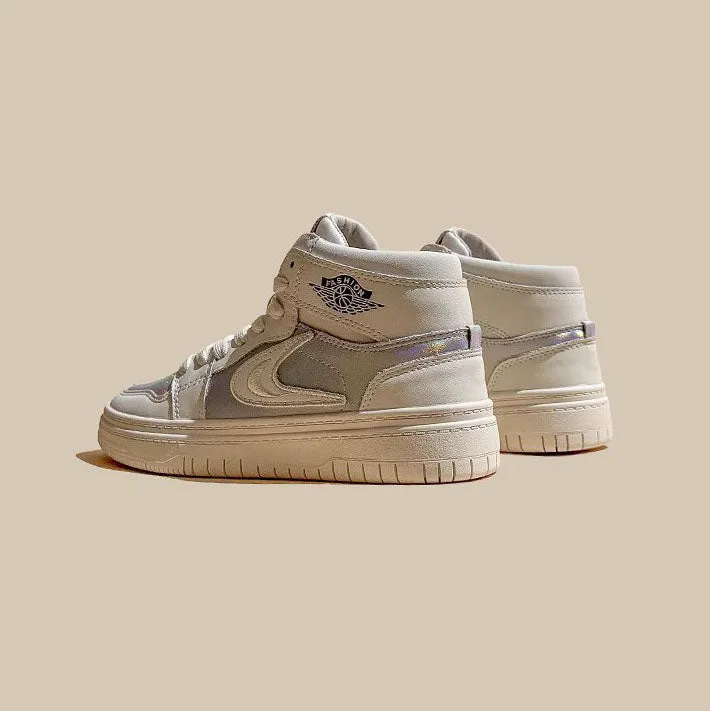 Panda Leather Hip-Hop All-Match High-Top Women's Shoes