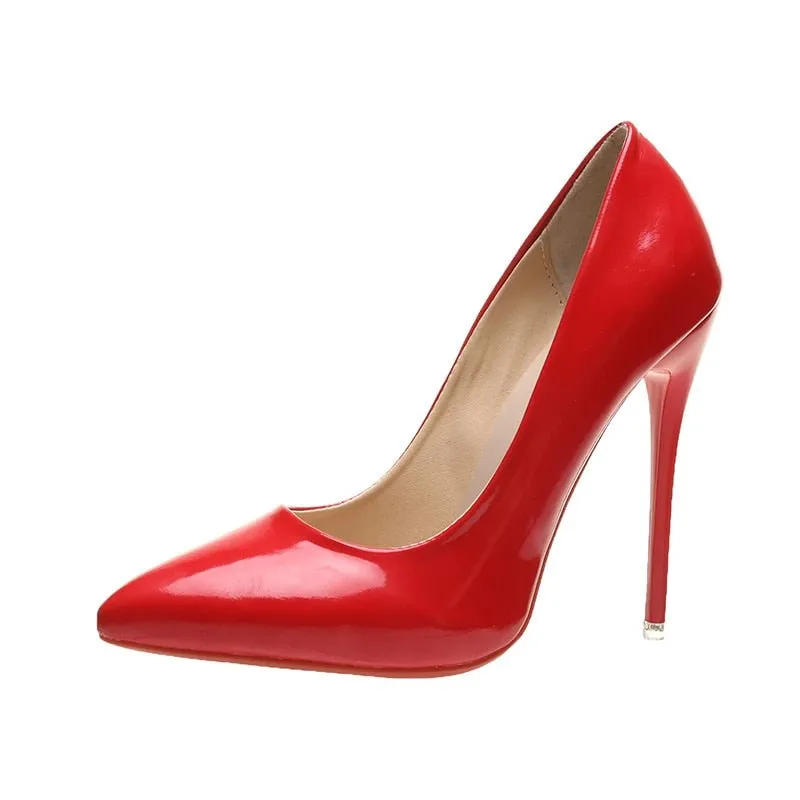 Racy Rubber Bottom Super High Stiletto Shoes