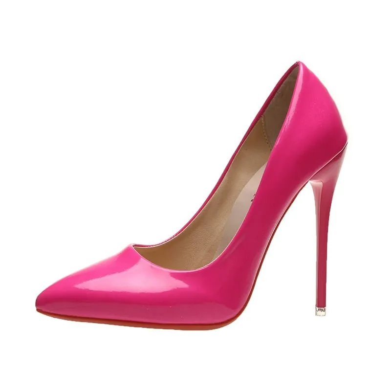 Racy Rubber Bottom Super High Stiletto Shoes