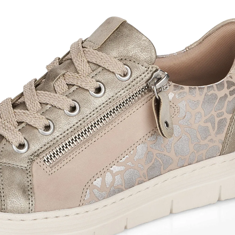 Remonte Patchwork Upper Lace Up casual shoe