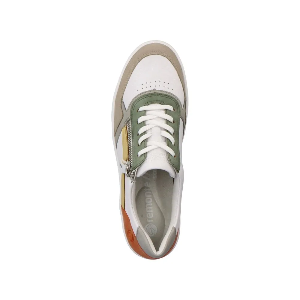 Remonte Trainers D0J01 Ladies Shoes White Combi