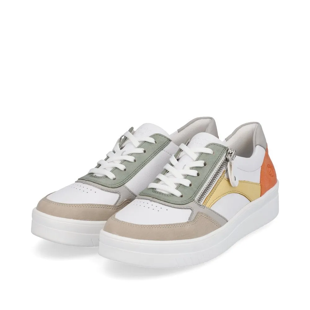 Remonte Trainers D0J01 Ladies Shoes White Combi