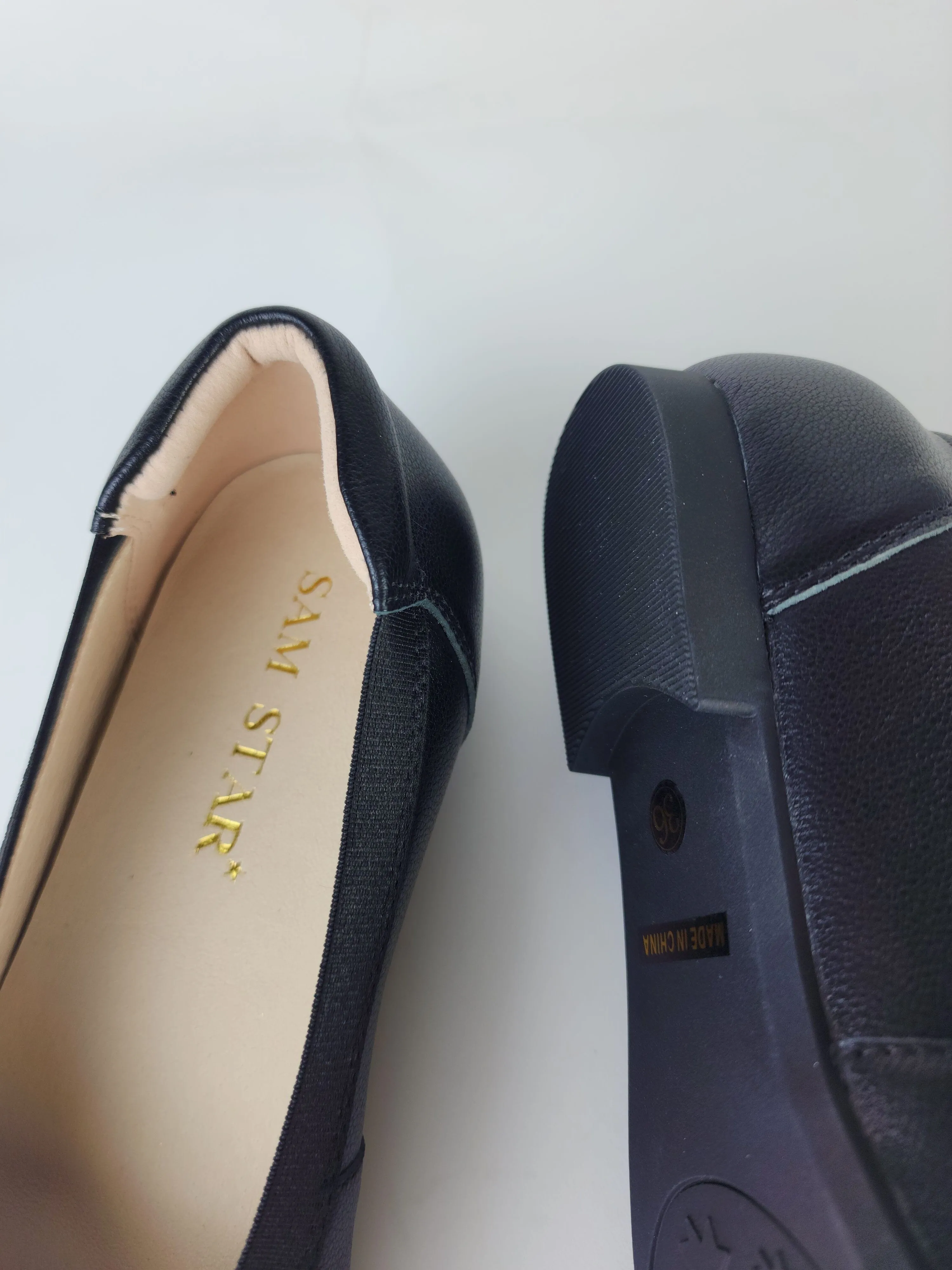 SS24006  Pointy Leather pumps with bow and extra cushion( new arrival )
