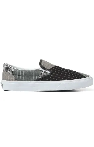 Vans Patchwork Classic Slip On Women’s Textile Sneakers Grey