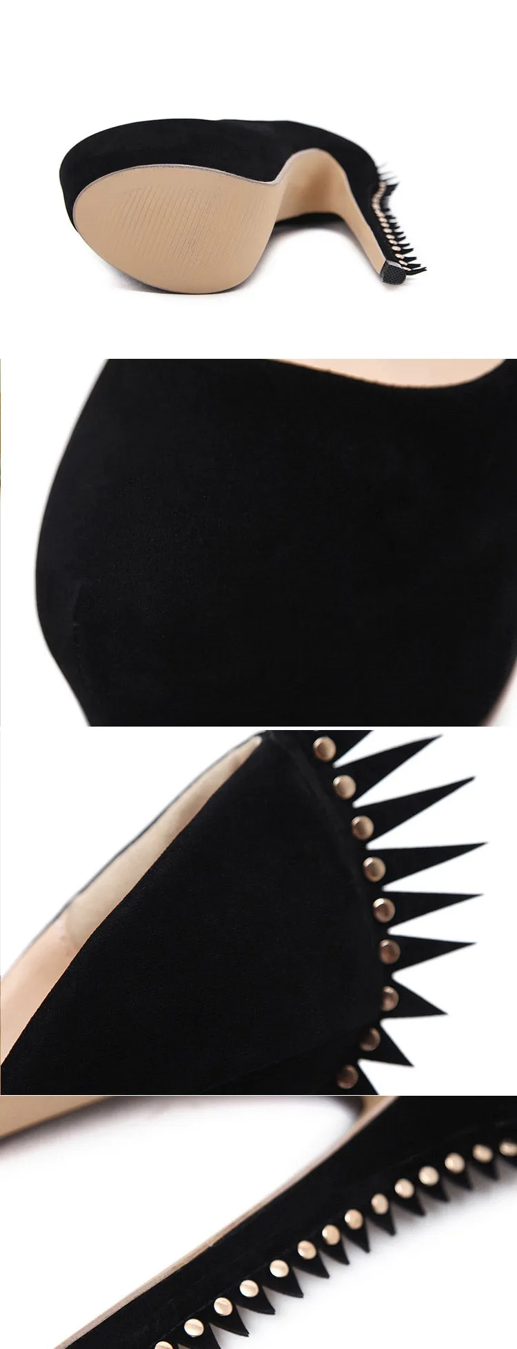 Vegan Thagomizer Dinosaur Platform Stilleto Heels